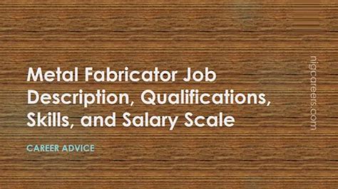 metal fabrication pay rates|metal fabricator duties.